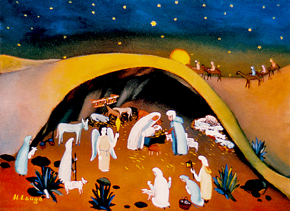 Nativité dans la grotte